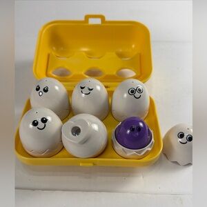 Egg Shape Sorting Toy for Toddlers with 6 Eggs Peek n Peep Eggs